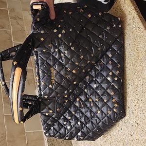 NWOT MZ Wallace small tote bag black with stars